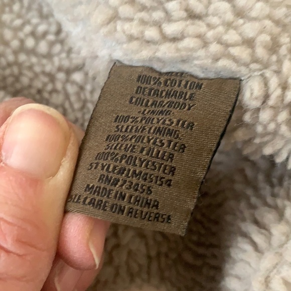 Vintage Lee sherpa lined Jean Jacket Size L-XL - Picture 4 of 9